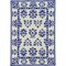 Homeroots 39 x 63 in. Sand or Blue Polypropylene Rug 374708 - alternate 1